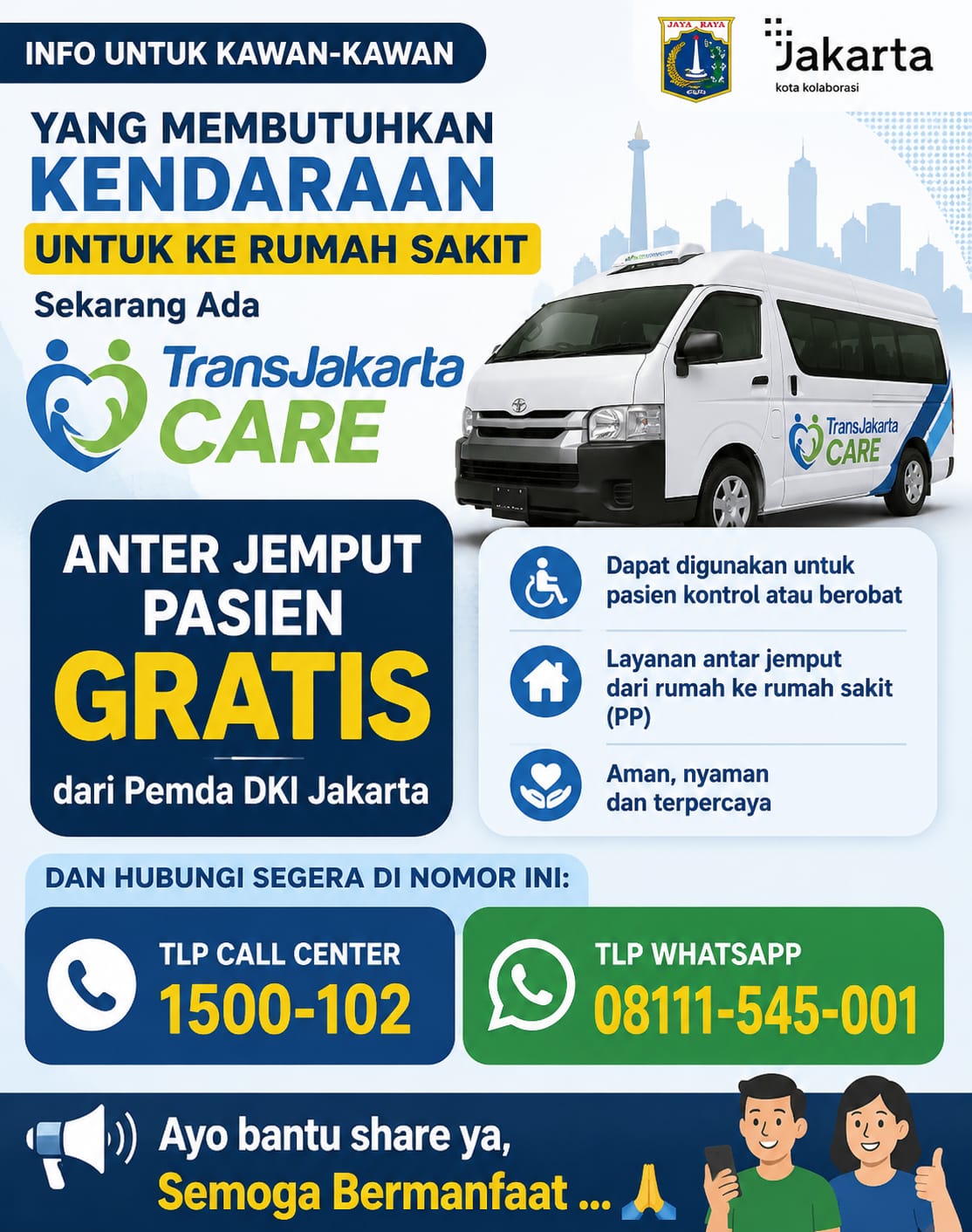 Ambulan Gratis Trans Jakarta